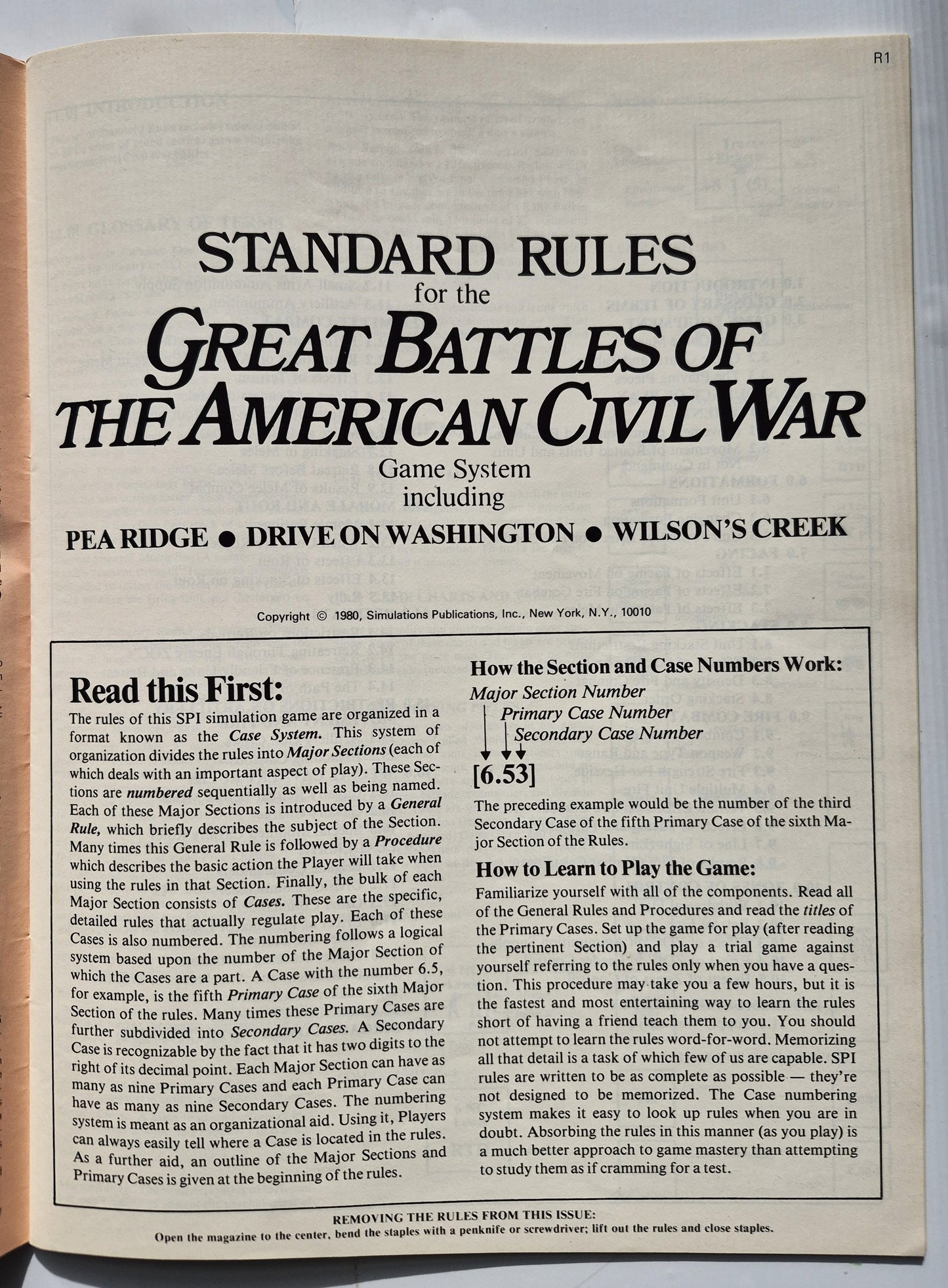 #80 Strategy & Tactics: Wilson's Creek, der erste Kampf im Westen, 10. August 1861 (Gut, Mai/Juni 1980, 40 Seiten, SPI)