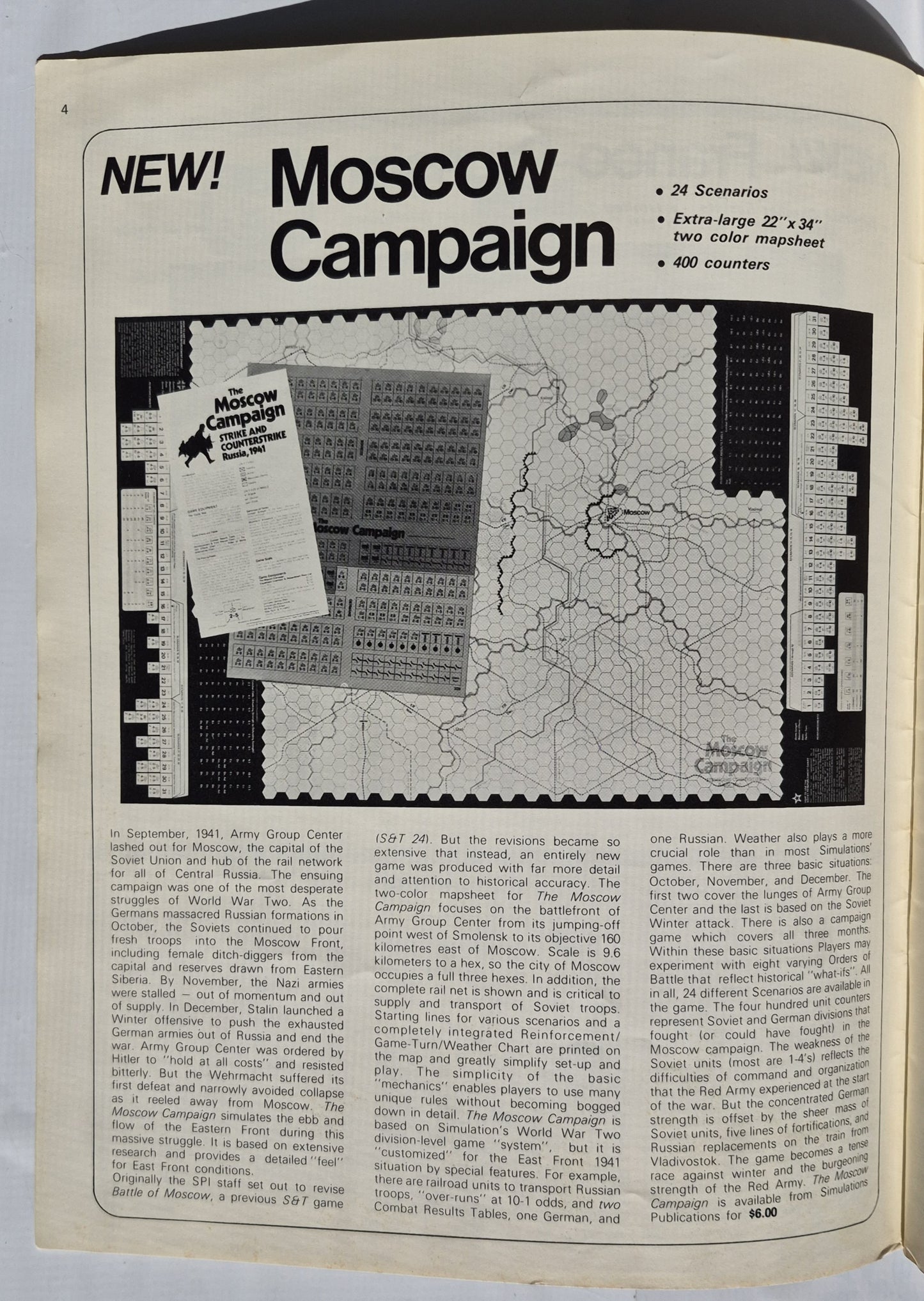 #33 Strategy & Tactics: Winter War Der Russisch-Finnische Konflikt November 1939-März 1940 (Sehr gut, Juli 1972, 48 S., Simulations Publications, Inc.)