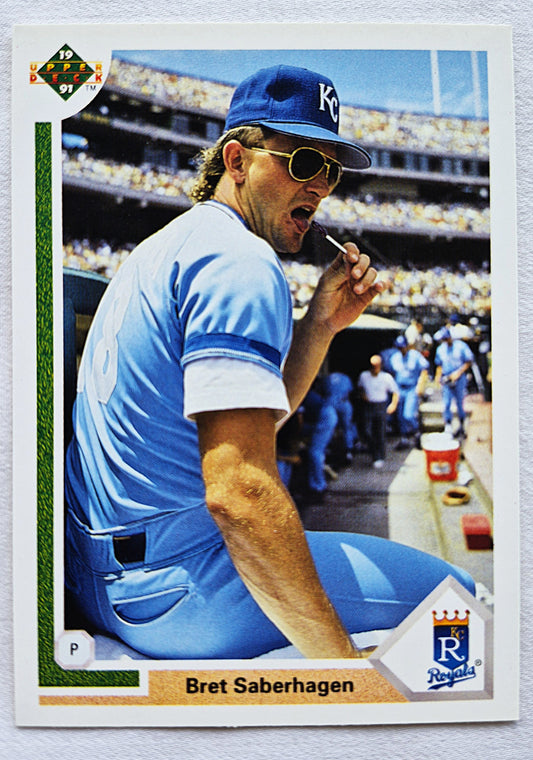 Saberhagen Bret KC Royals #453 Pitcher Upper Deck 1991 Baseball Card