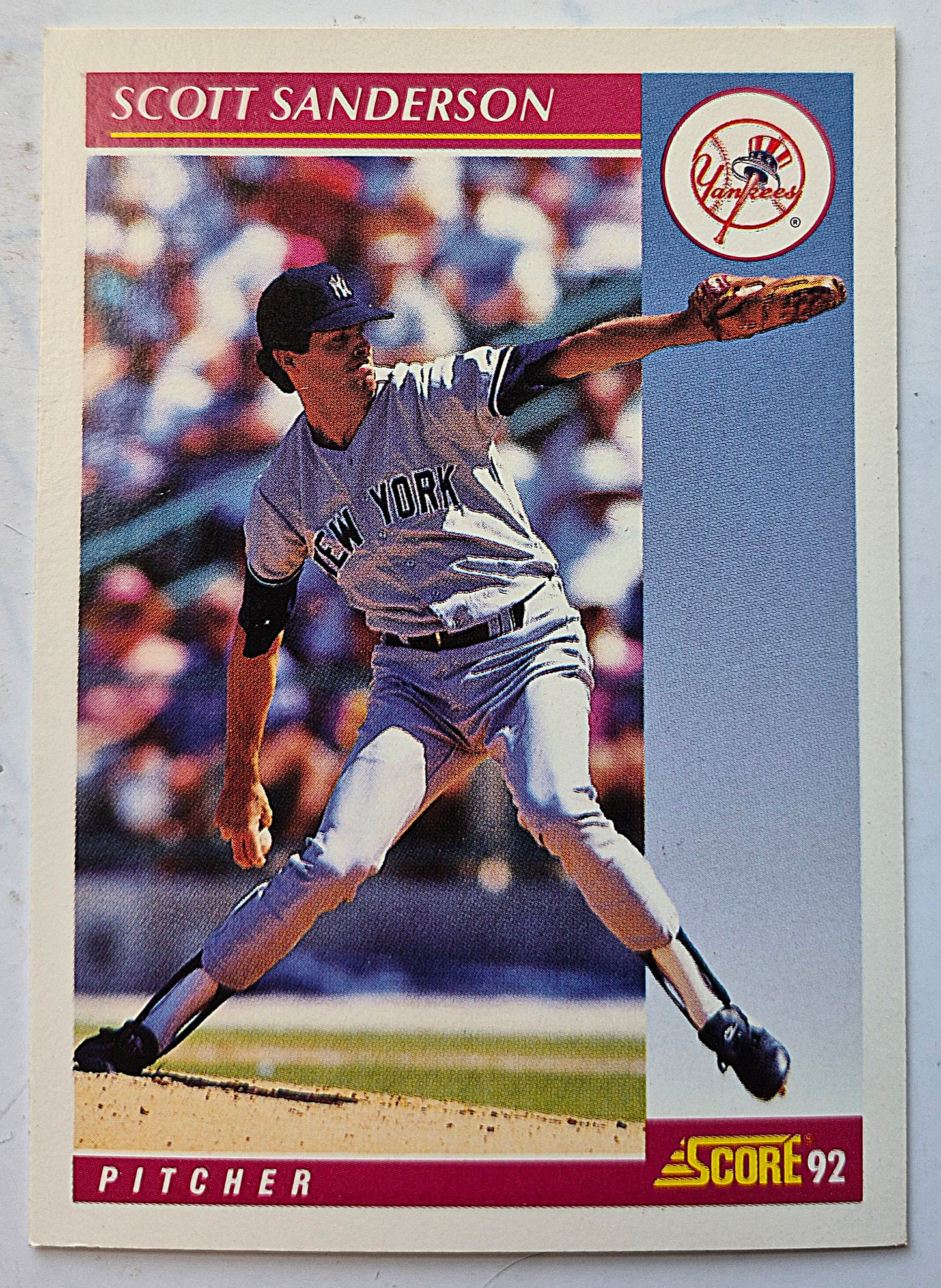 Bewertung '92 Bob Scanlan Pitcher Chicago Cubs #285 Baseballkarte Fast Neuwertig
