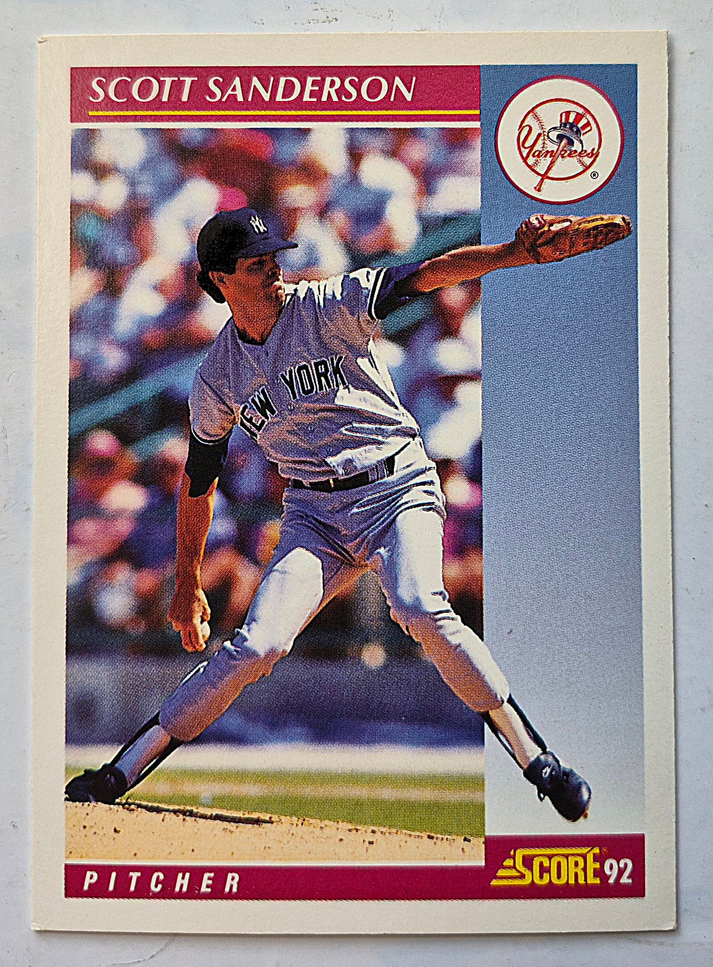 Bewertung '92 Bob Scanlan Pitcher Chicago Cubs #285 Baseballkarte Fast Neuwertig