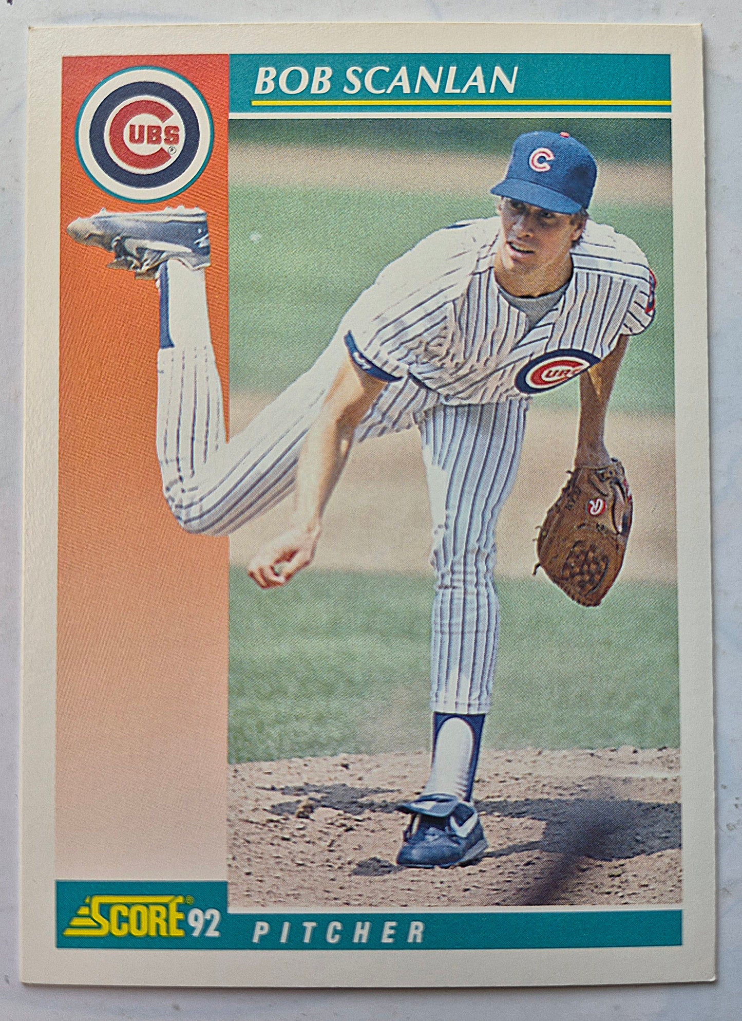 Scanlan Bob Chicago Cubs Pitcher #285 Score '92 Baseball Card