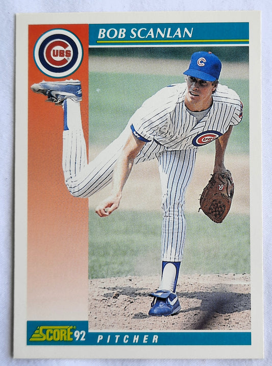 Score '92 Bob Scanlan Pitcher Chicago Cubs #285 Baseball Card Near Mint