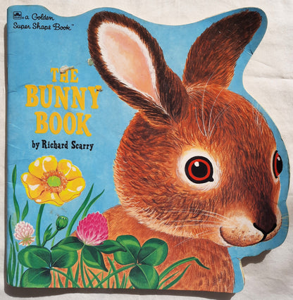 The Bunny Book by Richard Scarry (Good, 1987, Pbk, A Golden Super Shape Book)