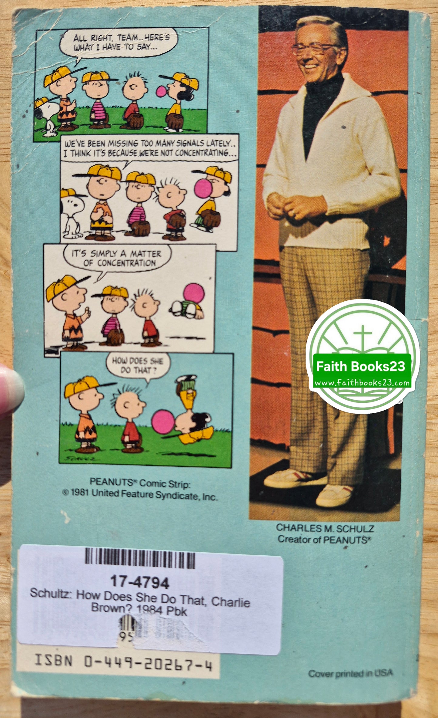 Wie macht sie das bloß, Charlie Brown? von Charles M. Schulz (Gut, 1984, TB, Ballantine Books)