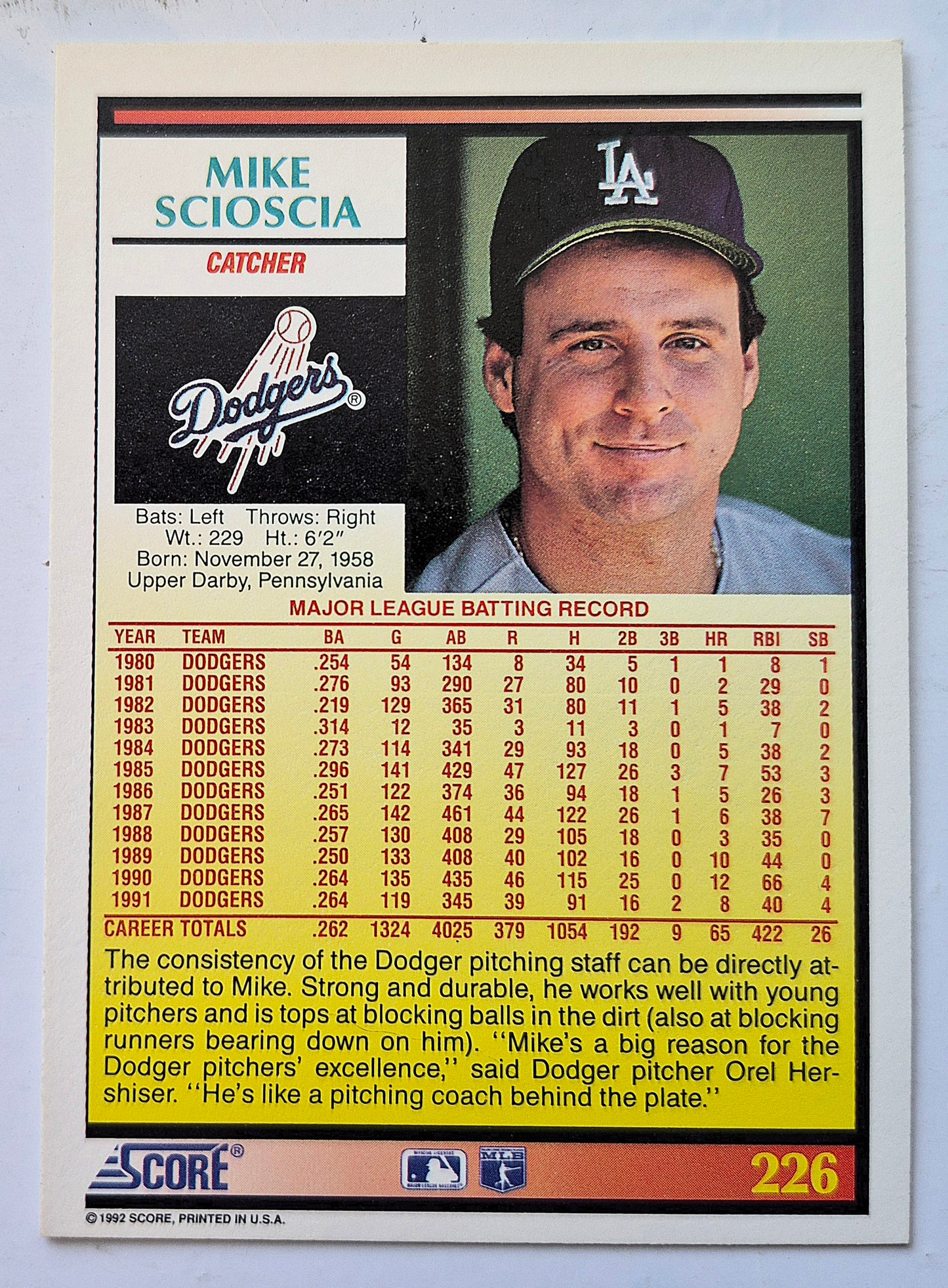 Bewertung '92 Bob Scanlan Pitcher Chicago Cubs #285 Baseballkarte Fast Neuwertig
