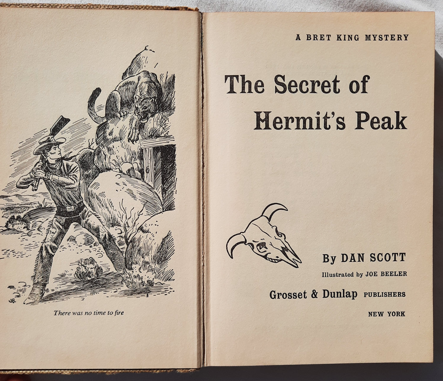 The Secret of Hermit's Peak by Dan Scott (Bret King Mystery, Very good, 1960, HC, 181 pages, Grosset & Dunlap)