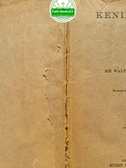 Kenilworth von Sir Walter Scott (Akzeptabel, ca. 1890, gebunden, 469 Seiten, Hurst & Company)