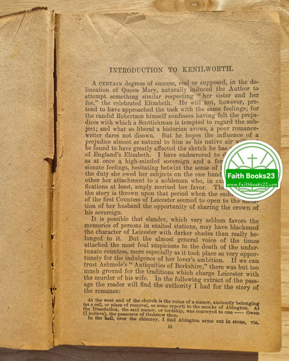 Kenilworth von Sir Walter Scott (Akzeptabel, ca. 1890, gebunden, 469 Seiten, Hurst & Company)