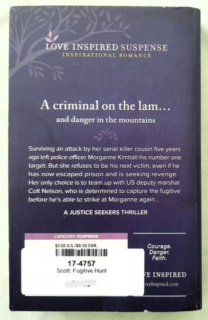 Fugitive Hunt #6 by Laura Scott (Love Inspired Suspense, Very Good, 2022, Pbk, 281 pages, Harlequin)