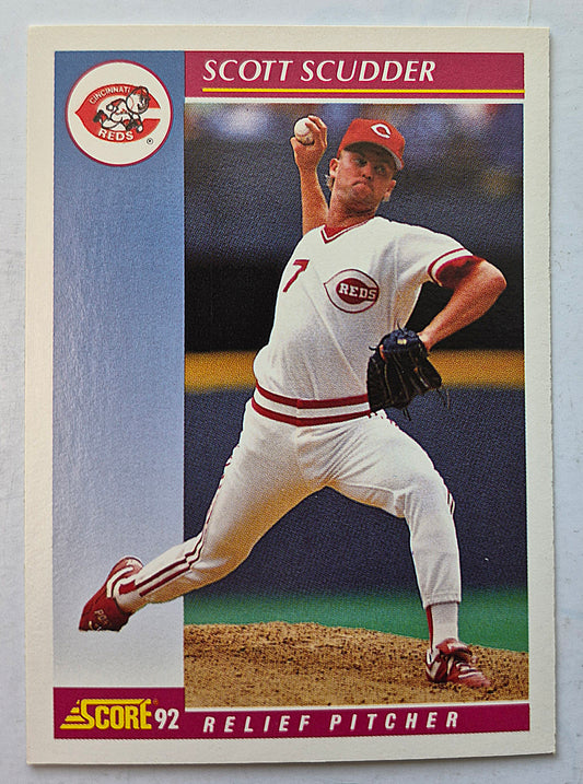Bewertung '92 Bob Scanlan Pitcher Chicago Cubs #285 Baseballkarte Fast Neuwertig