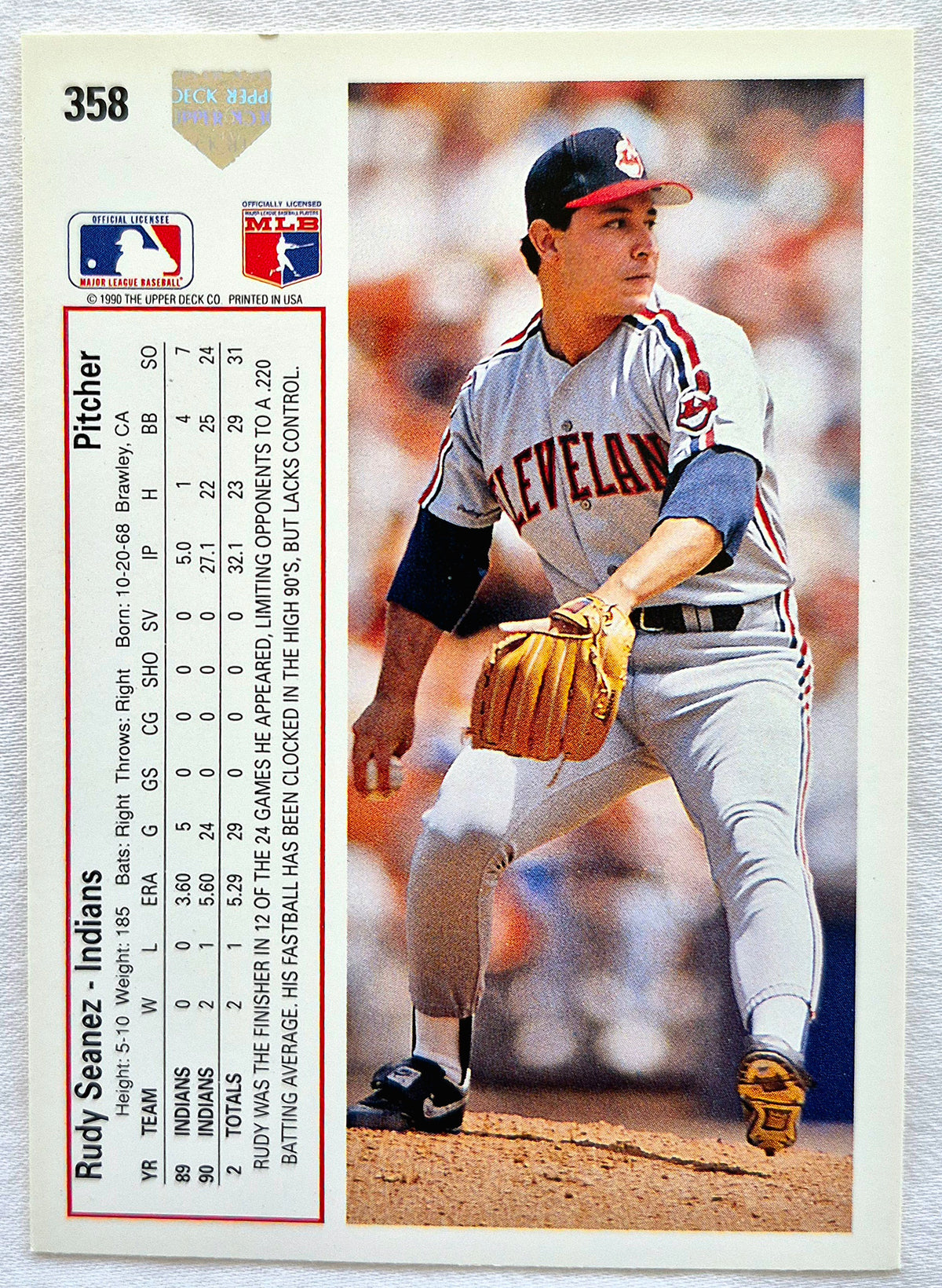 Bewertung '92 Julio Machado Milwaukee Brewers Relief Pitcher #353 Baseballkarte Nahezu Neuwertig