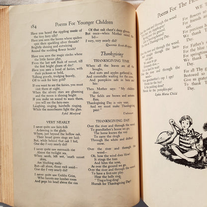 One Thousand Poems for Children selected and arranged by Elizabeth Hough Secrist (Good. 1946, HC, 601 pages, MacRae-Smith Company)