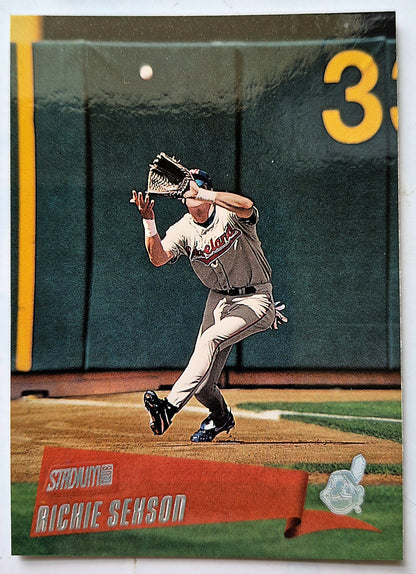 Tarjeta de béisbol Topps 2000 Stadium Club de Sexson Richie, jardinero de los Cleveland Indians, #21