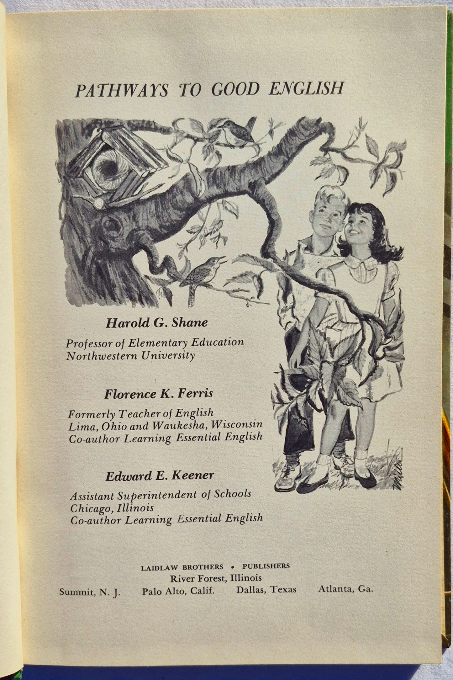 Pathways to Good English von Harold Shane; Florence Ferris; Edward Keener (Sehr gut, 1958, HC, 320 Seiten, Laidlaw Brothers)