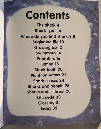 Animal Lives: Sharks by QEB/Teacher Created Resources (New, 2006, PBk, 32 pages)