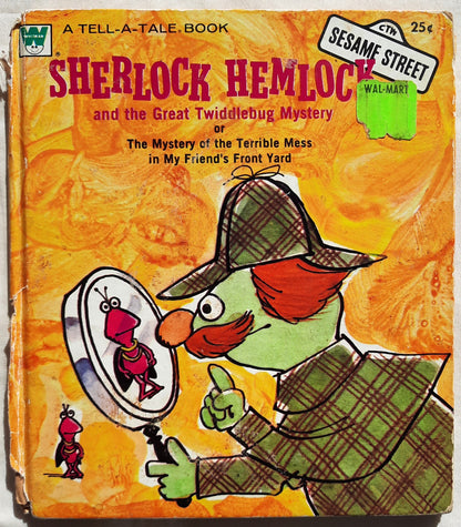 Sherlock Hemlock and the Great Twiddlebug Mystery by Betty Lou/ Sesame Street (Good, 1972, HC, Whitman Tell-A-Tale Book)