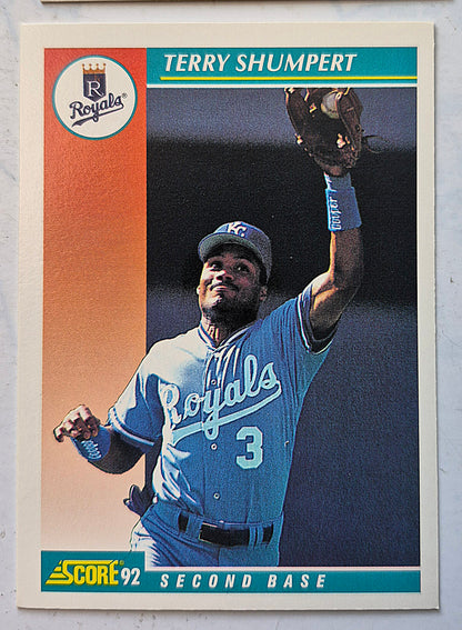 Shumpert Terry Kansas City Royals Second Base #248 Score '92 Baseball Card