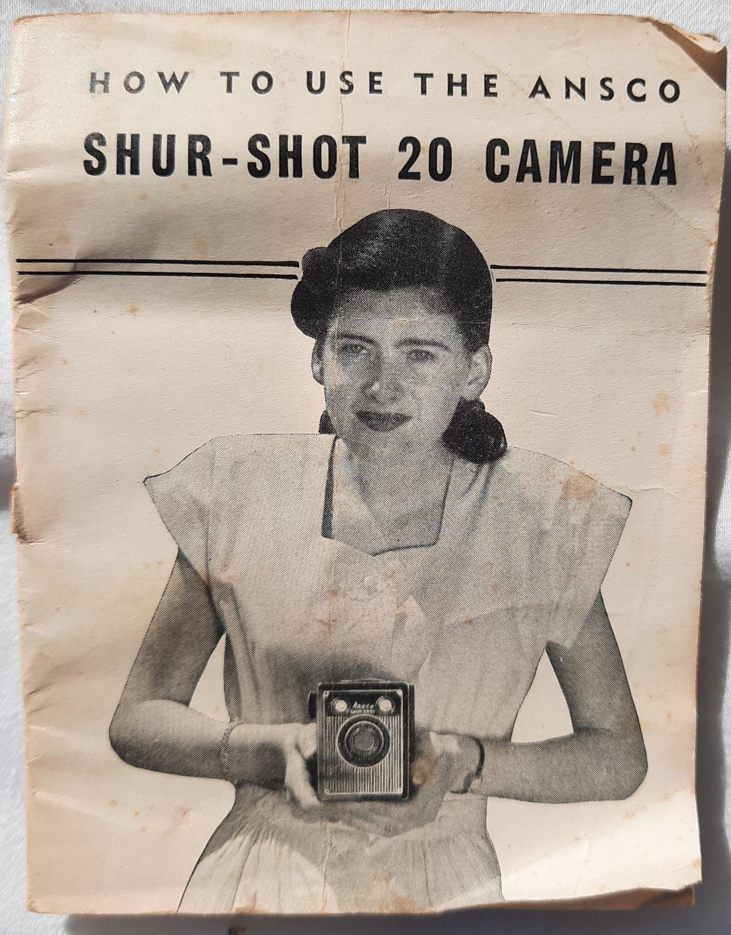 Vintage Shur-Shot 20 Camera by Ansco in Box (Good-untested, 120 film, JN-179)