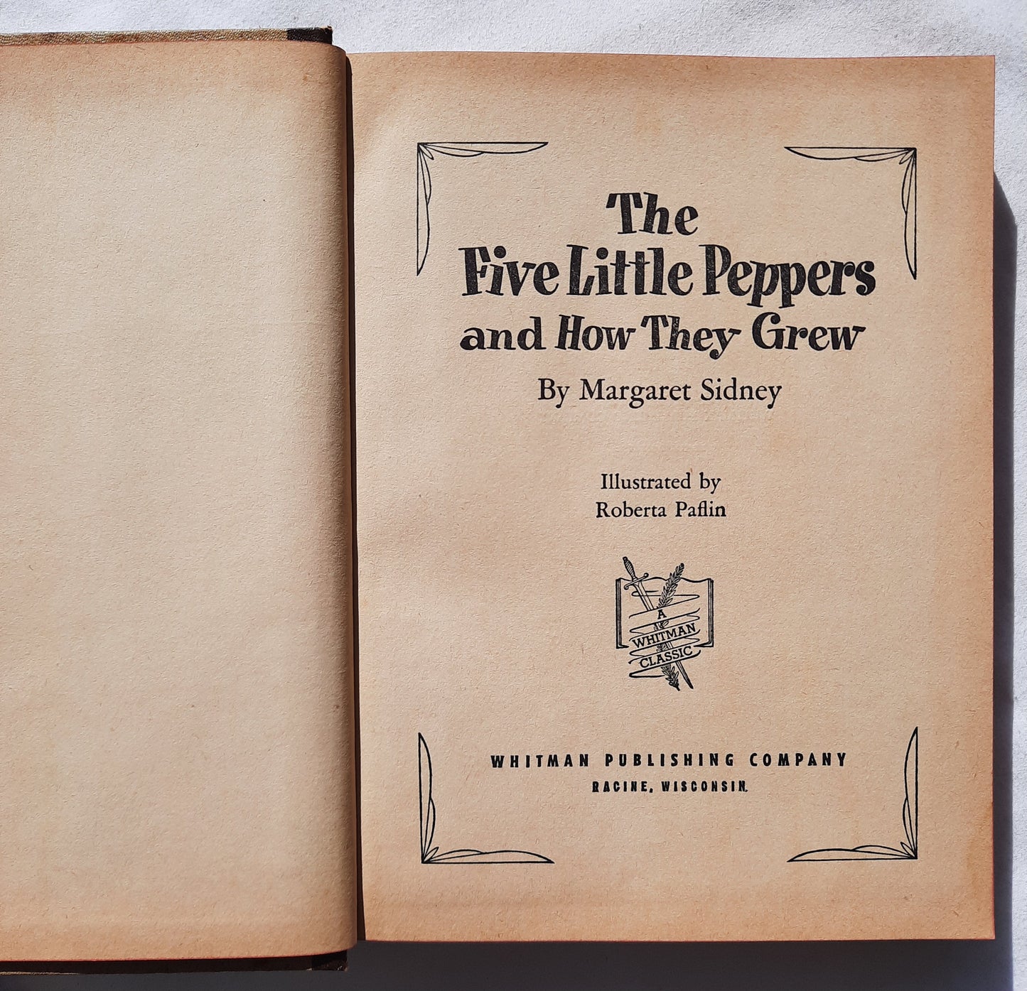 The Five Little Peppers and How They Grew by Margaret Sidney (Good, 1951, HC, 237 pages, Whitman Publishing)