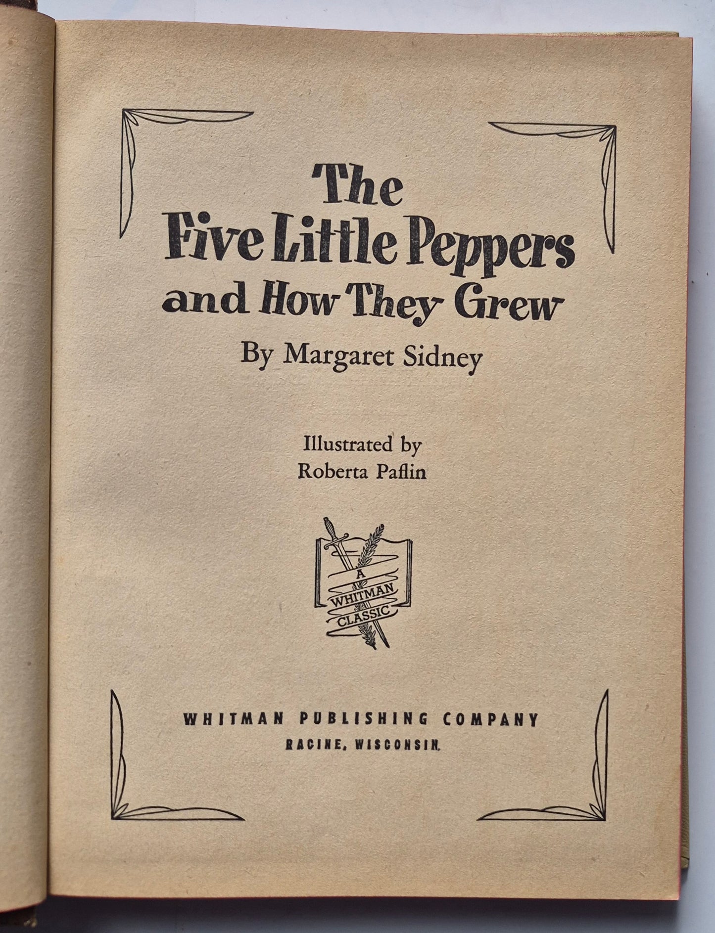 The Five Little Peppers and How They Grew by Margaret Sidney (Good, 1951, HC, 237 pages, Whitman Publishing)