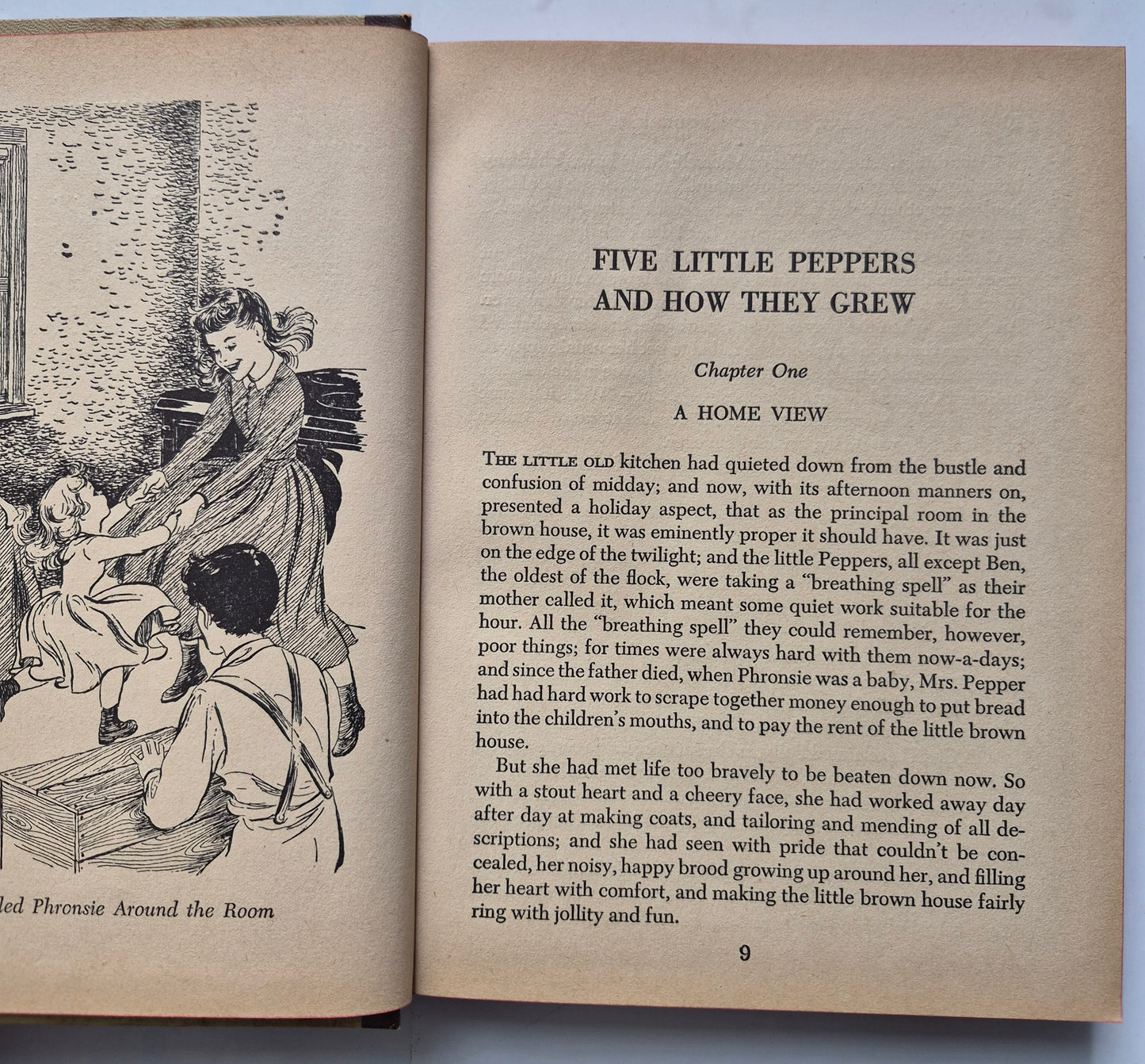 The Five Little Peppers and How They Grew by Margaret Sidney (Good, 1951, HC, 237 pages, Whitman Publishing)