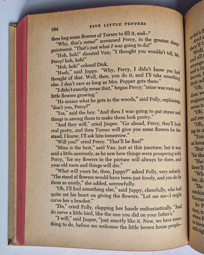 The Five Little Peppers and How They Grew by Margaret Sidney (Good, 1951, HC, 237 pages, Whitman Publishing)