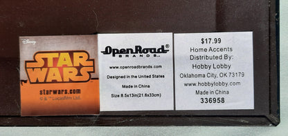 Metal Wall Decor Star Wars by Open Roads Brand (Very good, 8.5" x 13", Hobby Lobby)