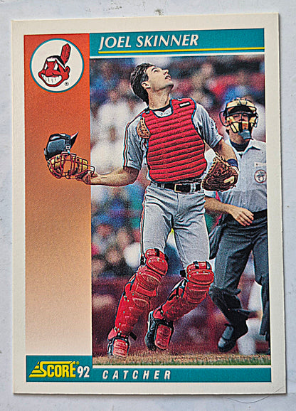Skinner Joel Cleveland Indians Catcher #227 Score '92 Baseball Card