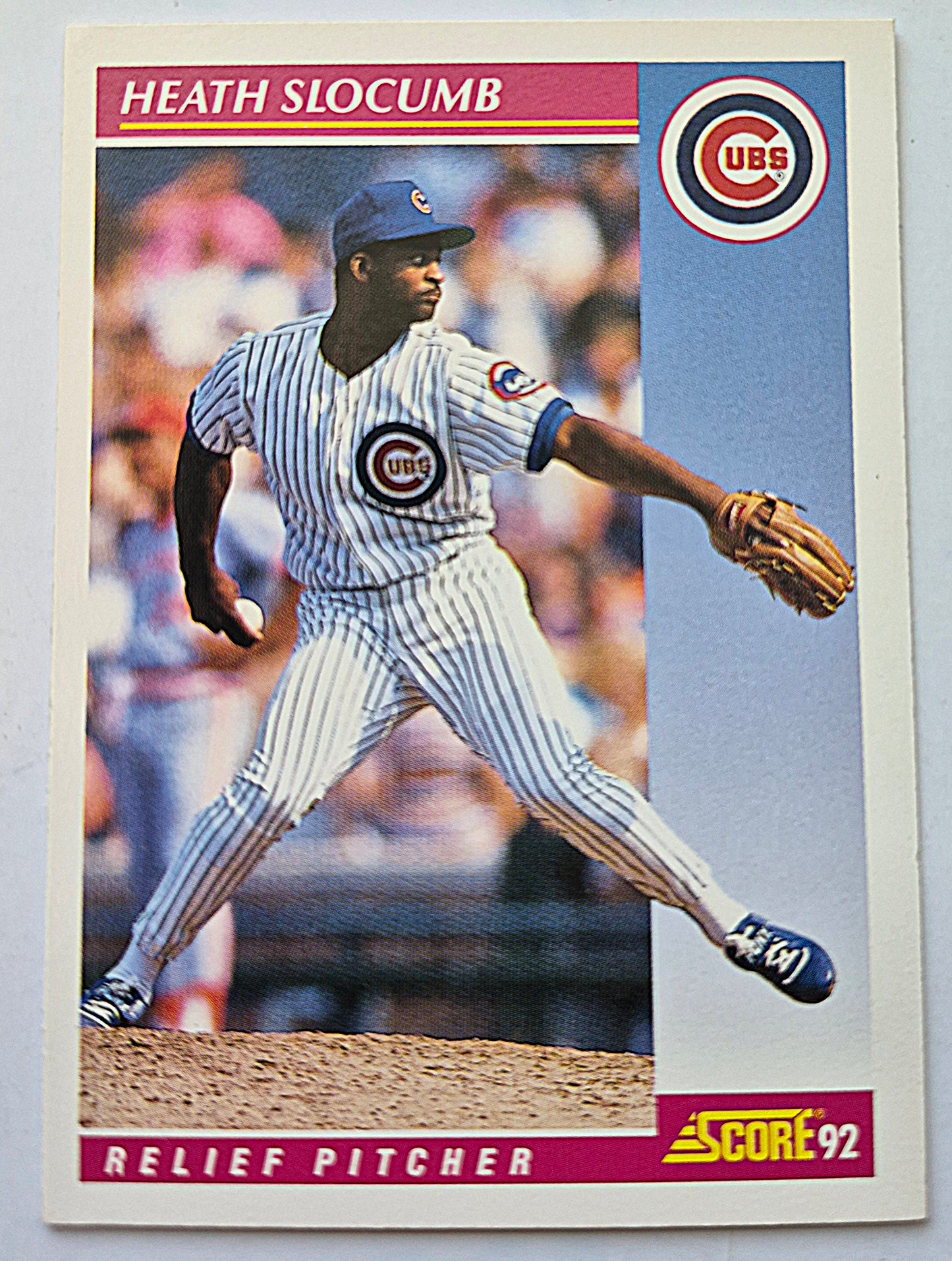 Slocumb Heath Chicago Cubs Relief Pitcher #213 Score '92 Baseball Card