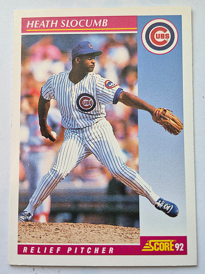 Slocumb Heath Chicago Cubs Relief Pitcher #213 Score '92 Baseball Card
