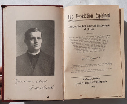 The Revelation Explained by F. G. Smith (Good, 1908, HC, 460 pages, Gospel Trumpet Company) RARE Edition!