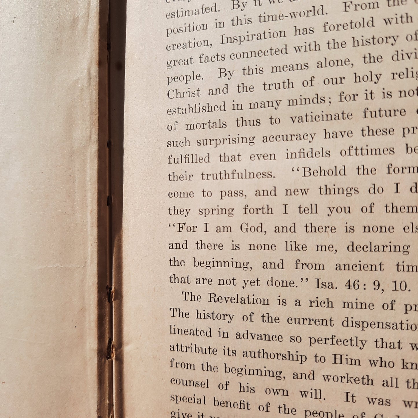 The Revelation Explained by F. G. Smith (Good, 1908, HC, 460 pages, Gospel Trumpet Company) RARE Edition!