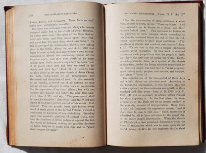 The Revelation Explained by F. G. Smith (Good, 1908, HC, 460 pages, Gospel Trumpet Company) RARE Edition!