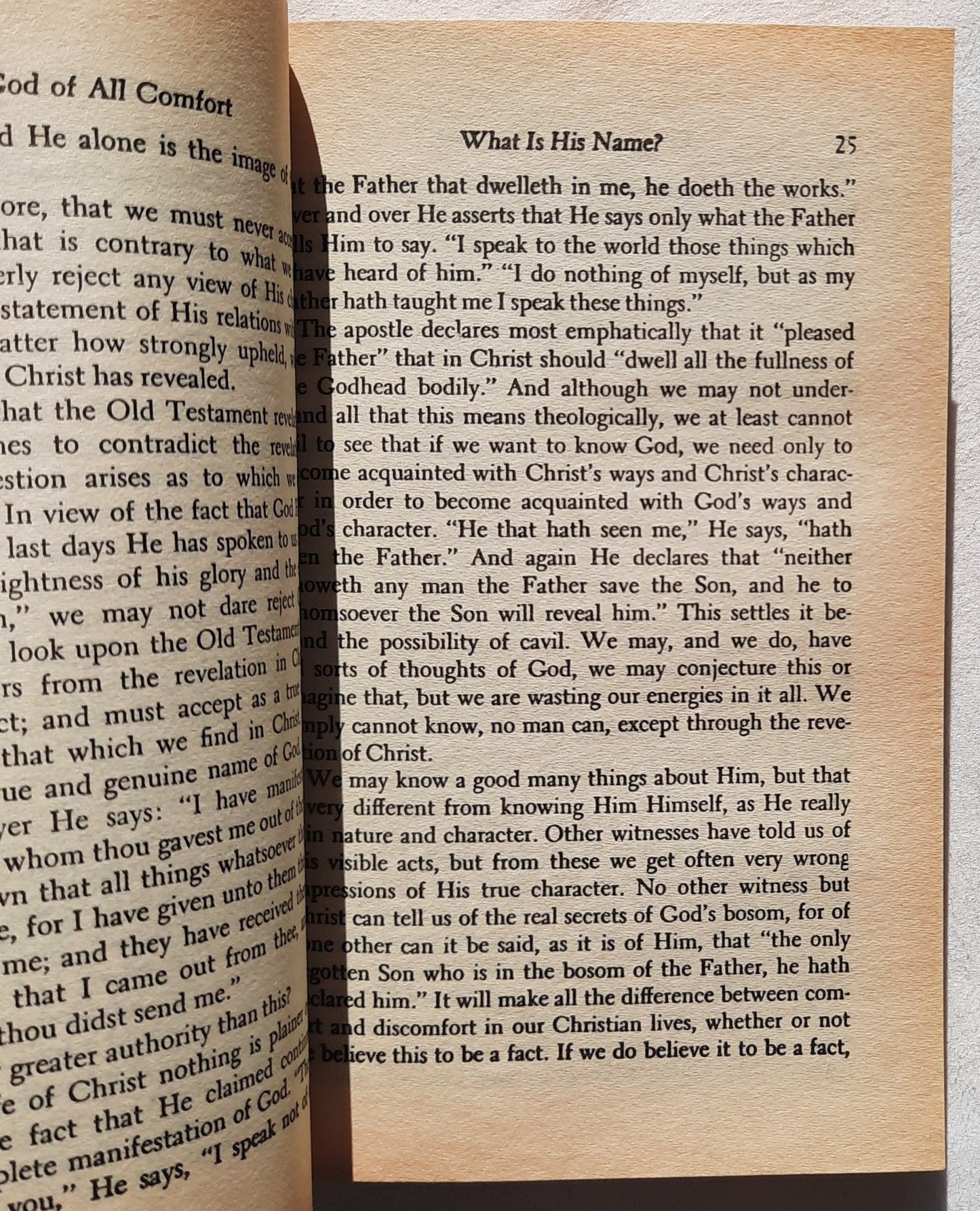 The God of All Comfort by Hannah Whitall Smith (Good, 1956, PBK, 253 pages, Moody Press)