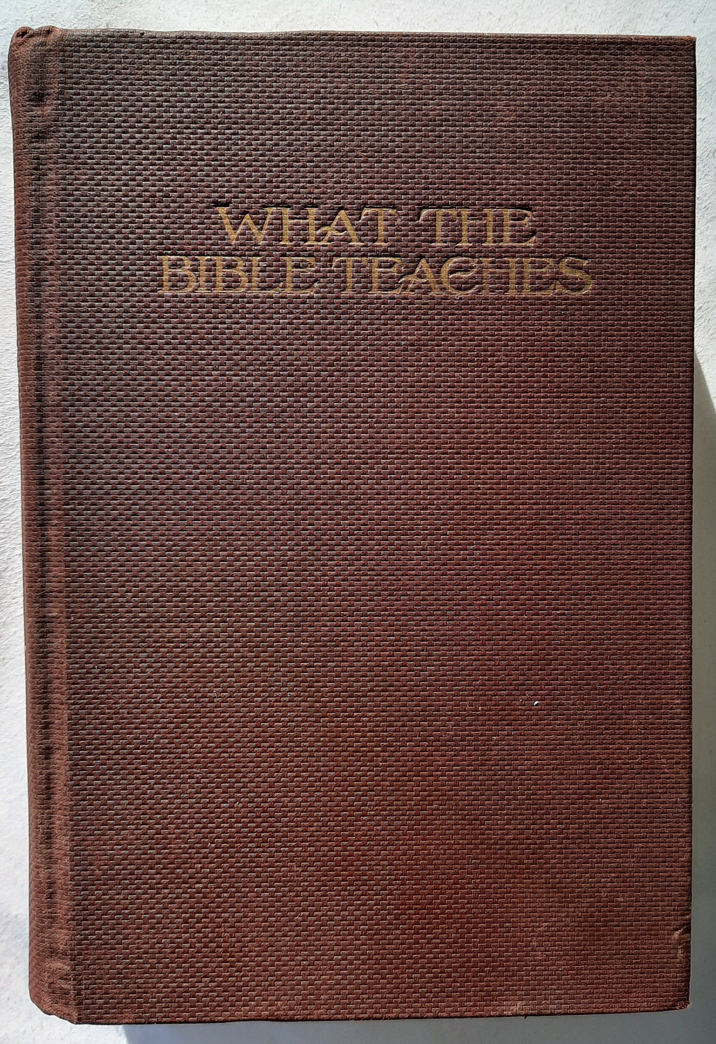 What the Bible Teaches: A Systematic Presentation of the Fundamental Principles of Biblical Truth by F. G. Smith (Good, 1947, HC, 365 pages, The Warner Press)