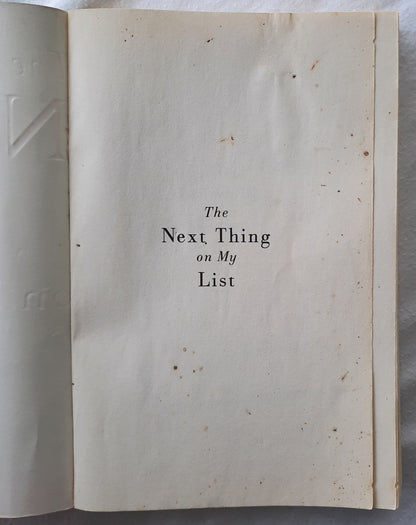 The Next Thing on My List by Jill Smolinski (Good, 2007, Pbk, 295 pages, Three Rivers Press)