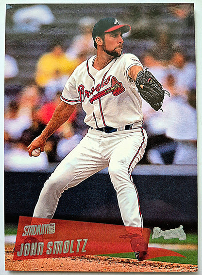 Smoltz John Atlanta Braves Pitcher #54 Topps 2000 Stadium Club Baseball Card