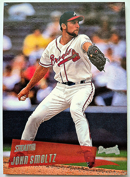 Smoltz John Atlanta Braves Pitcher #54 Topps 2000 Stadium Club Baseball Card