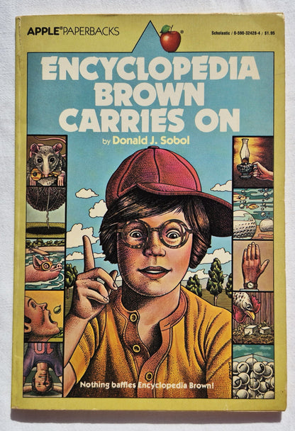 Encyclopedia Brown Carries On von Donald J. Sobol (Gut, 1980, Taschenbuch, 62 Seiten, Scholastic)