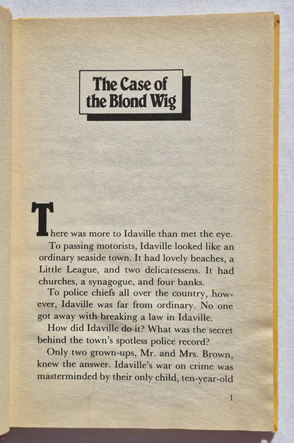 Encyclopedia Brown und der Fall der mysteriösen Handabdrücke von Donald J. Sobol (Gut, 1985, gebunden, 91 Seiten, William Morrow & Co.)