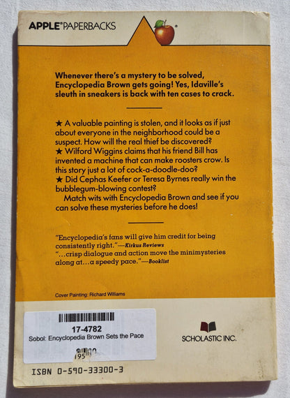 Encyclopedia Brown macht das Rennen #15 von Donald J. Sobol (Gut, 1982, Pbk, 75 Seiten, Scholastic)