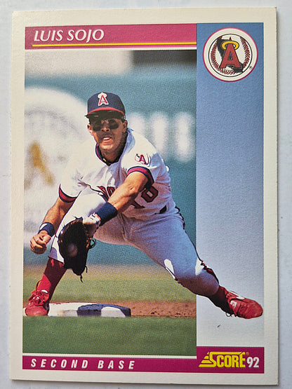 Sojo Luis California Angels Second Base #127 Score '92 Baseball Card