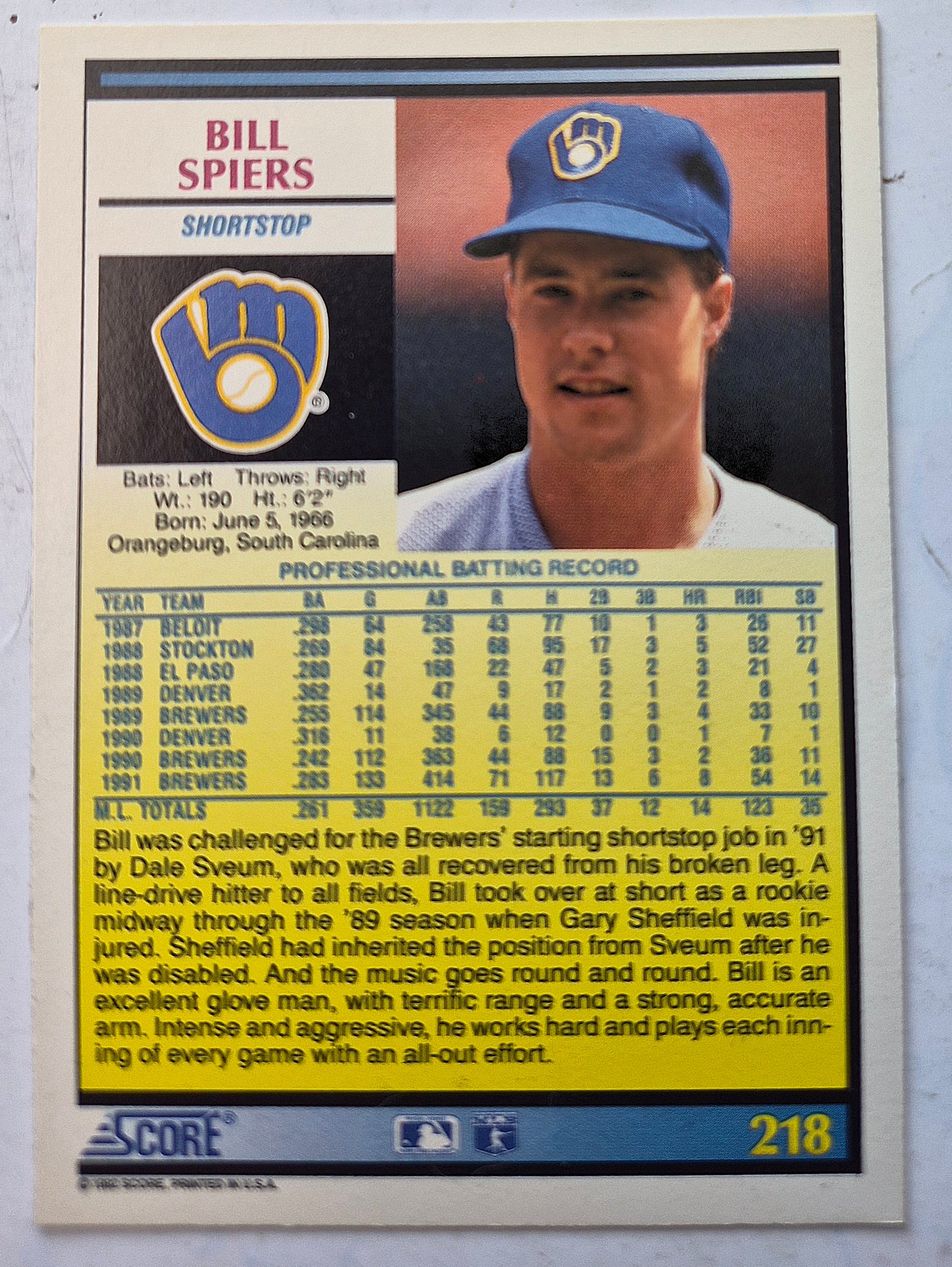 Bewertung: „92 Jeff Reed Cincinnati Reds Catcher #311 Baseball-Karte Nahezu neuwertig