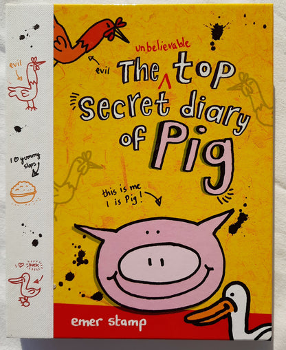 The Unbelievable Top Secret Diary of Pig by Emer Stamp (Like new, 2013, HC, 178 pages, Scholastic)