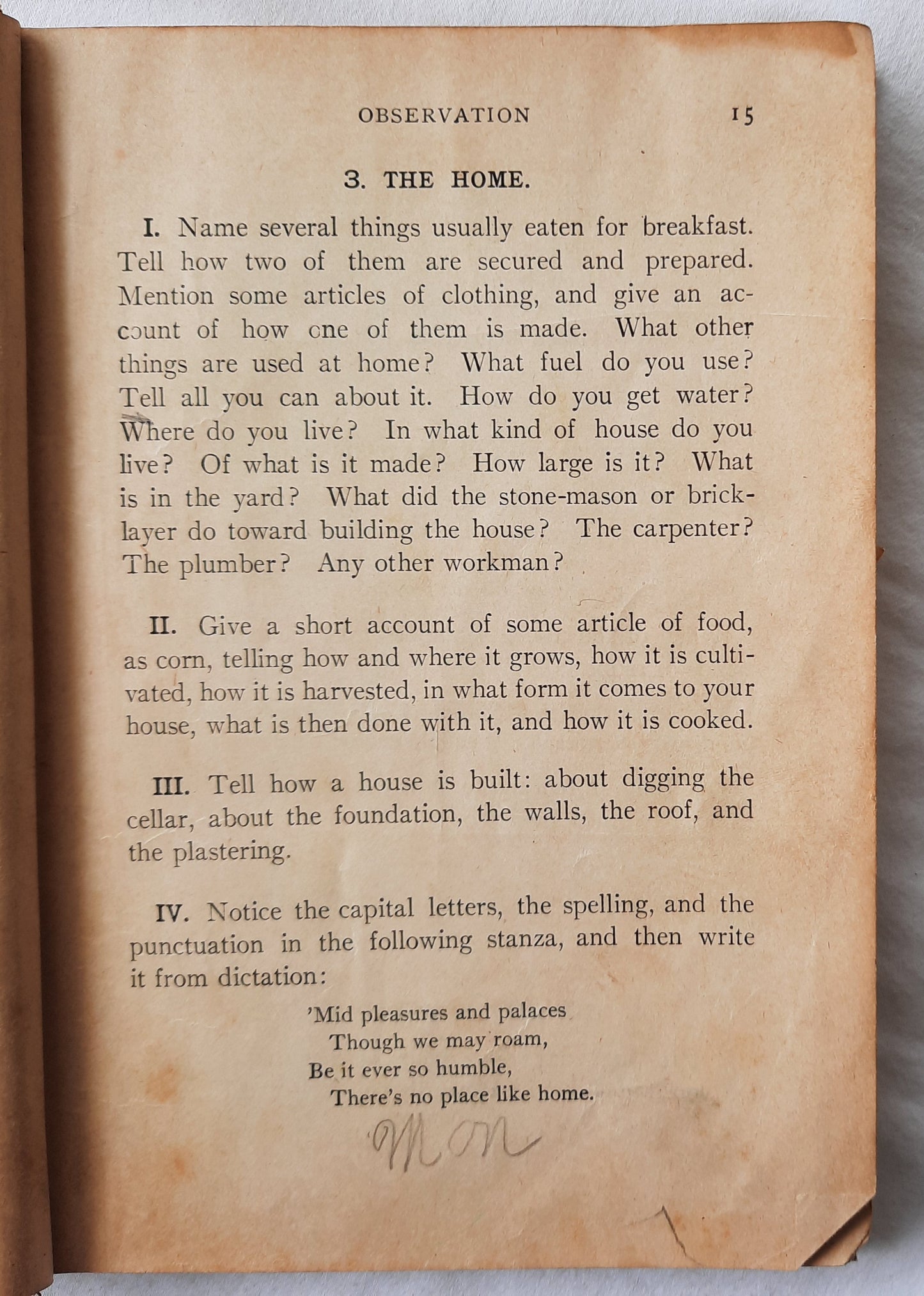 Steps In English Book One by John Morrow (Poor, 1903, HC, 244 pages, American Book Co.)