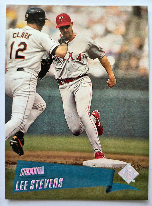 Stevens Lee Texas Rangers 1st Base #144 Topps 2000 Stadium Club Baseball Card