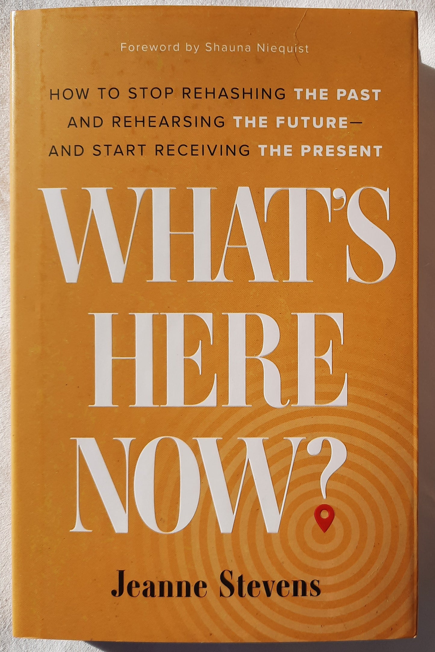 What's Here Now? How to Stop Rehashing the Past and Rehearsing the Future and Start Receiving the Present by Jeanne Stevens (New, 2022, HC, 249 pages, Revell)