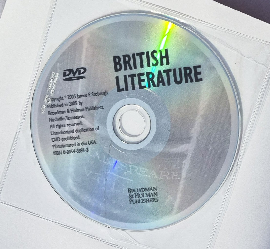 British Literature Teacher Edition with DVD by James Stobaugh (High School, NEW, 2005, Pbk, 360 pages, Broadman & Holman)