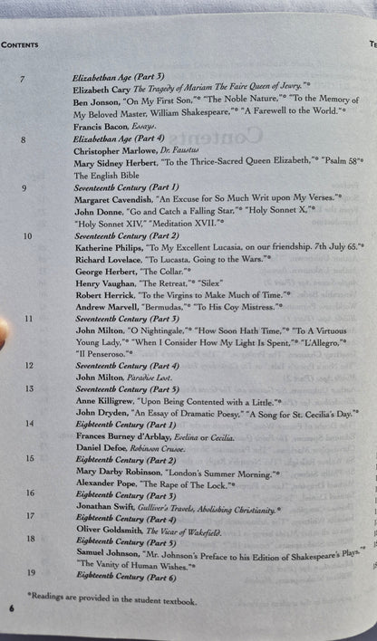 British Literature Teacher Edition with DVD by James Stobaugh (High School, NEW, 2005, Pbk, 360 pages, Broadman & Holman)